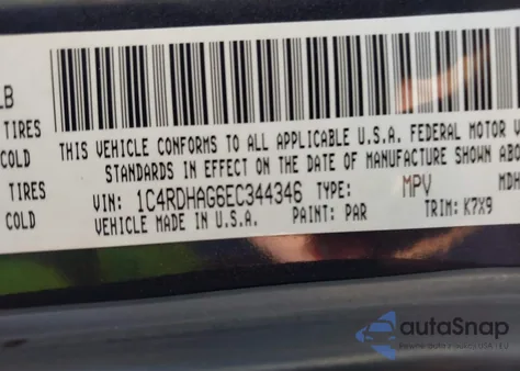 2014 Dodge Durango Sxt from USA, damaged, VIN 1C4RDHAG6EC344346